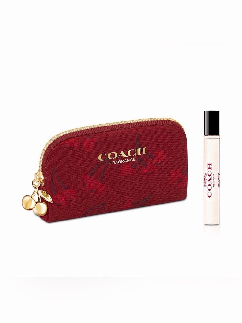 Coach Cosmetic Bag Pouch Edp Parfum New cherry
